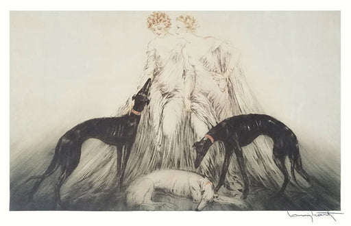 Framed Coursing III by Louis Icart | 16 ¼ x 25 1/8