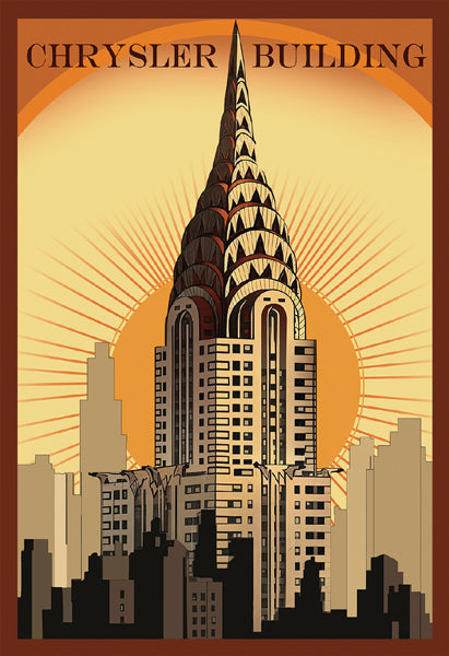 Framed Art Chrysler Building 18 ½ x 12 ½