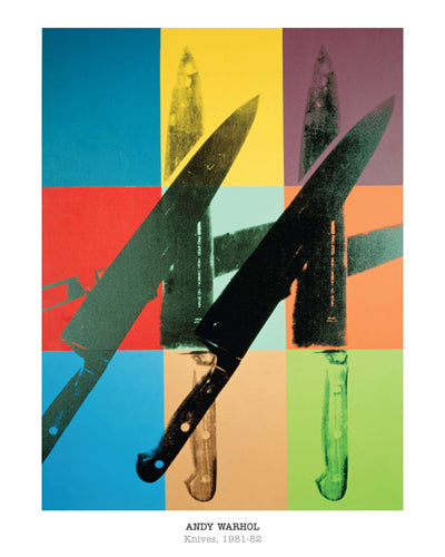 Framed Knives, 1981-82 by Andy Warhol | 20 x 16