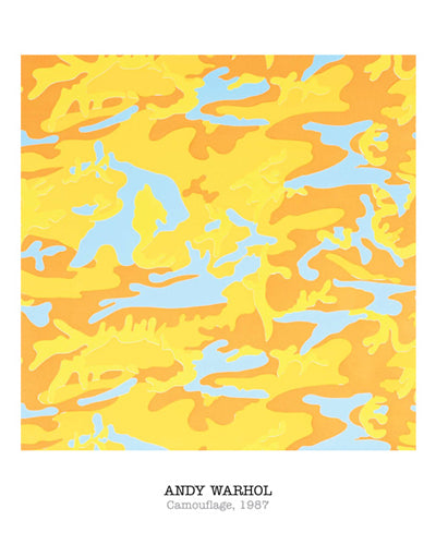 Art Print Camouflage, 1987 by Andy Warhol - Iconic Pop Art Wall Decor