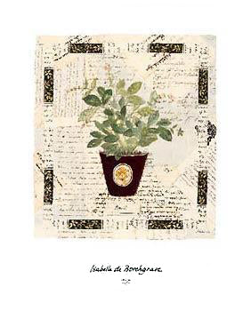 Basil Letters by Isabelle de Borchgrave | 14 x 11 Art Print