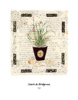 Chive Letters by Isabelle de Borchgrave | Abstract Botanical Art Print