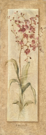 Framed Orchid Panel by Cheri Blum | 36 x 12