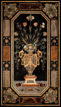 Inlaid Marble Panel I Art Print by Anon: Enhance Your Home with Abstract Wall Décor