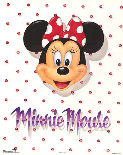 Minnie Mouse Portrait Disney Wall Art Print - Officially Licensed 20x16 Inches