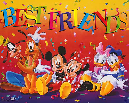 Mickey & Friends: Best Friends - Official Disney Wall Art Print by Walt Disney