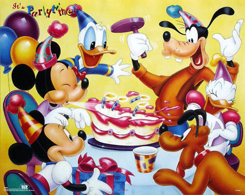 Mickey & Friends: Birthday Party by Walt Disney - Magical Wall Art Print