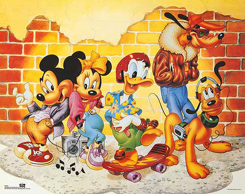 Review: Art Print Mickey & Friends: Brick Wall by Walt Disney Wall Art Décor 16 x 20 inch