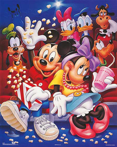 Mickey & Friends: At the Movies by Walt Disney - Disney Wall Art Décor Print 20 x ...