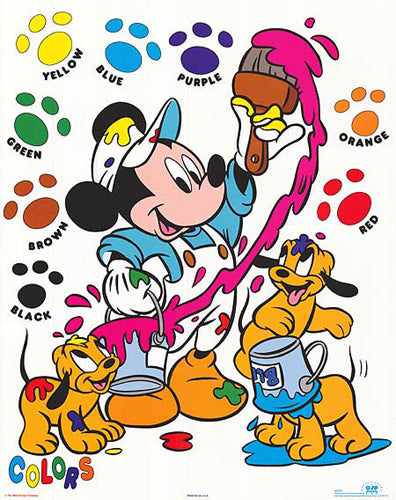 Mickey Mouse: Painting Colors - Official Walt Disney Art Print
