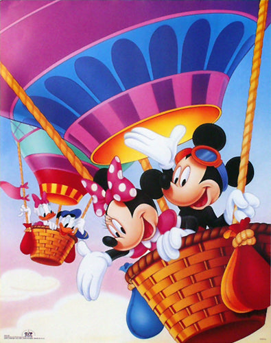Mickey & Friends: Hot Air Balloons by Walt Disney Wall Art Décor 28 x 22 inch