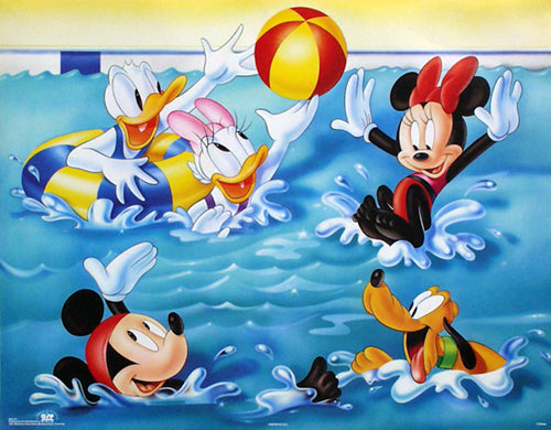 Mickey & Friends: Pool Games by Walt Disney - Fun & Playful Wall Art Decor