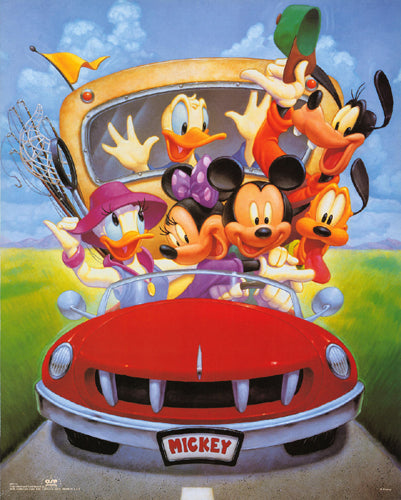 Mickey & Friends: Goin' Fishing Art Print by Walt Disney | Disney Wall Art Décor