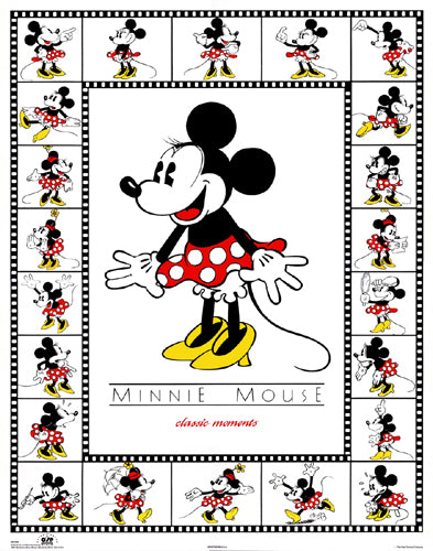 Minnie Mouse Classic Moments Disney Art Print by Walt Disney - Collectible Wall Decor