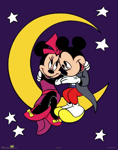 Mickey & Minnie: Good Night by Walt Disney - Official Art Print | Shop Disney Wall Art Décor