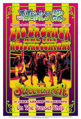 Big Brother & the Holding Company at Whisky-A-Go-Go, 1967 | Dennis Loren Art Print