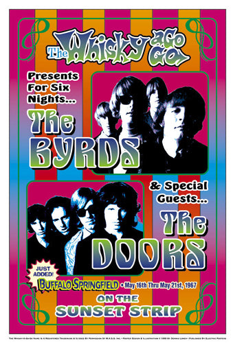 The Byrds & The Doors 1967: Whisky-A-Go-Go Los Angeles - Vintage Concert Photography by Dennis Loren