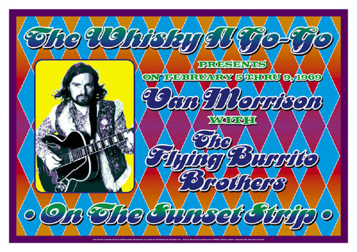 Van Morrison Whisky-A-Go-Go, 1969 by Dennis Loren - Vintage Concert Wall Art Print