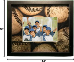 Softball Picture Frame Modern 5x7 Photo Display Frame 12x14.5