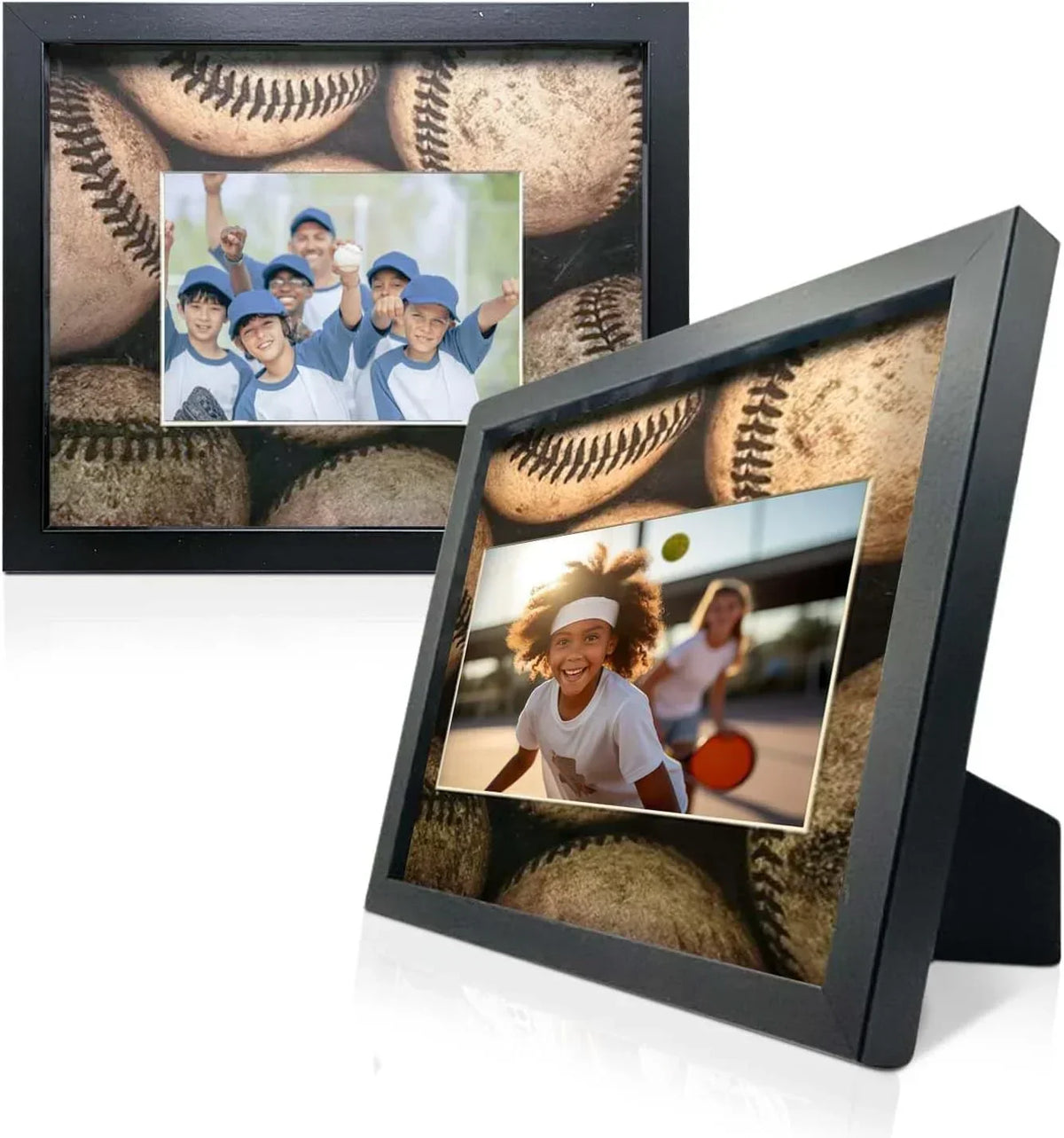 Baseball Picture Frame Modern 5x7 Photo Display Frame 12x14.5