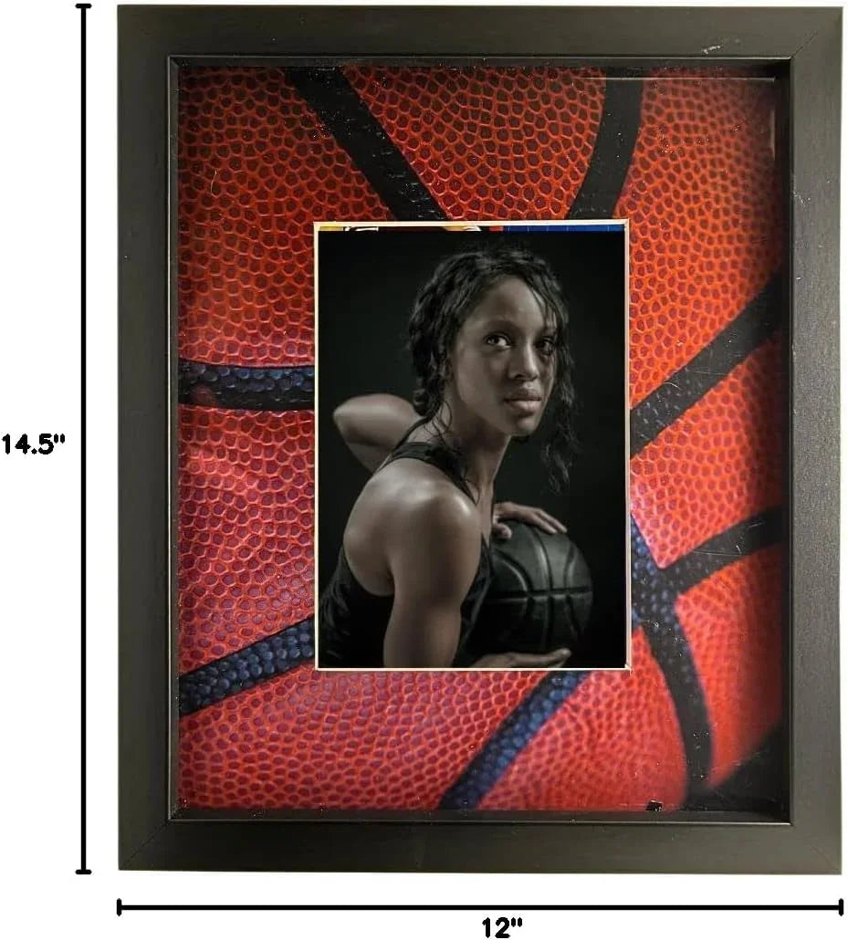 Basketball Frame Example Basketball Picture Frame Modern 5x7 Photo Display Frame 12x14.5