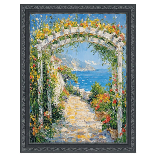 26x26 Frame Ornate Beaded Scoop Black Picture Frame Cris Cross