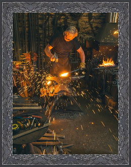 Black Ornate Antique Picture Frame Gallery Wall  ModernMemoryDesign.com 