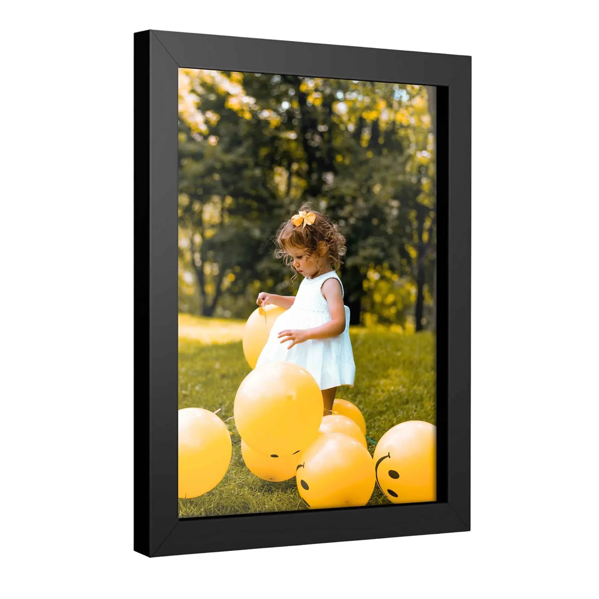 48x32 Black Picture Frame | Solid Wood Frame