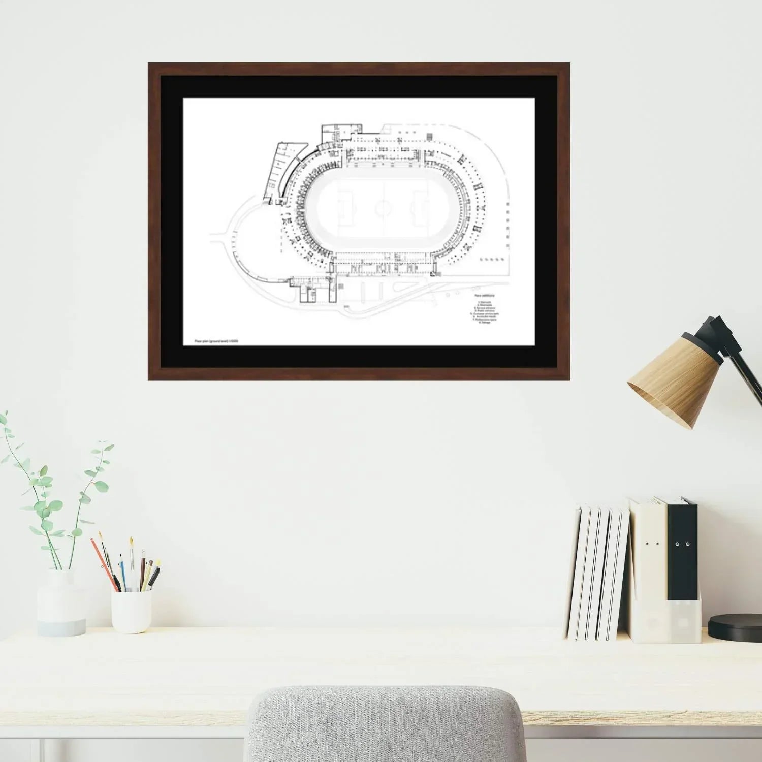 Blue Rant Layout Frame Blueprint Picture Frame Modern Framing for House Plans & Constructio