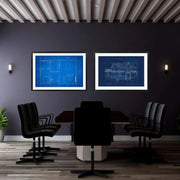 Blueprint Picture Frame – Modern Framing for House Plans & Construction Blueprints