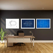 Blueprint Picture Frame – Modern Framing for House Plans & Construction Blueprints