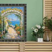 11x11 Frame Boho Black Bamboo Wood Picture Frame