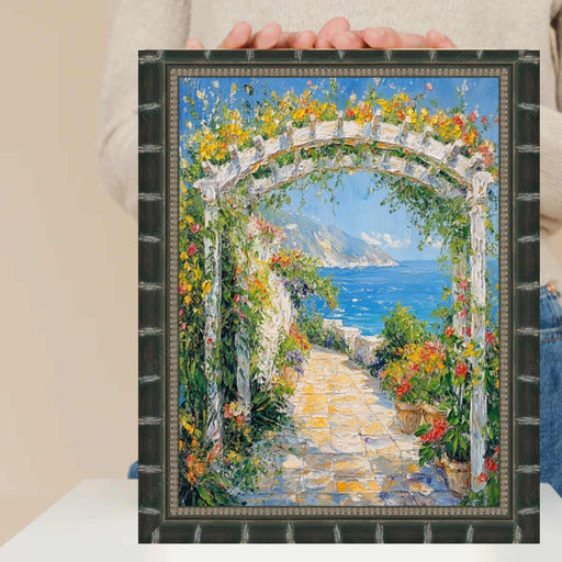 11x13 Frame Boho Black Bamboo Wood Picture Frame