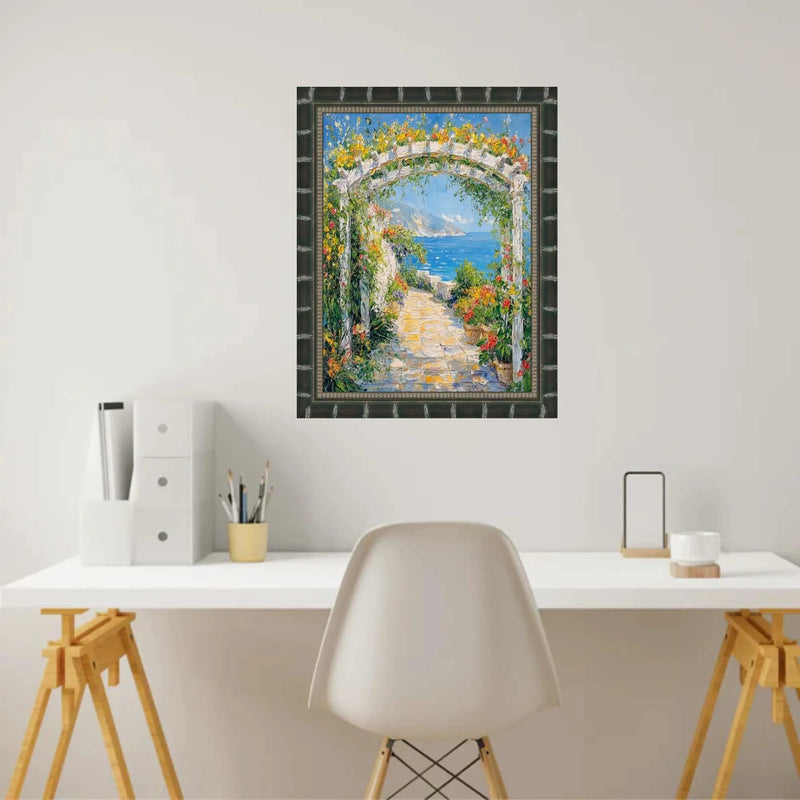 12x14 Frame Boho Black Bamboo Wood Picture Frame