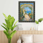 Boho Black Bamboo Wood Picture Frame 