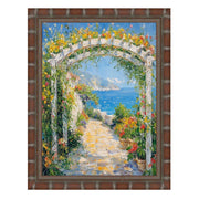 12x16 Frame Boho Dark Brown Bamboo Picture Frame