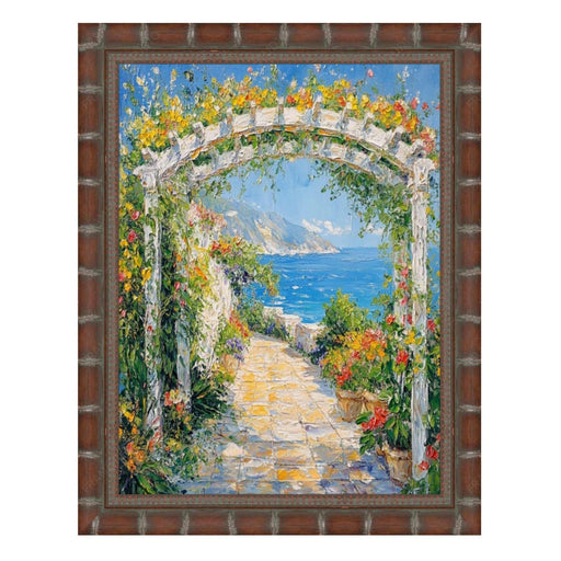 30x30 Frame Boho Dark Brown Bamboo Picture Frame