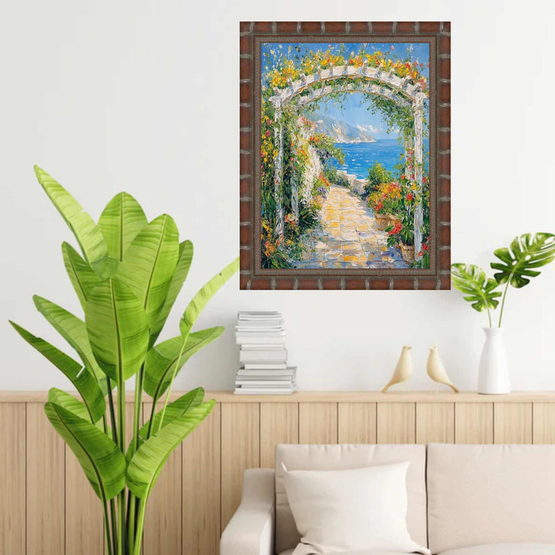 Boho Dark Brown Bamboo Picture Frame 