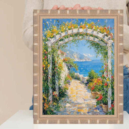 10x14 Frame Boho Silver Bamboo Wood Picture Frame