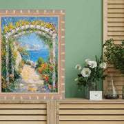 11x11 Frame Boho Silver Bamboo Wood Picture Frame