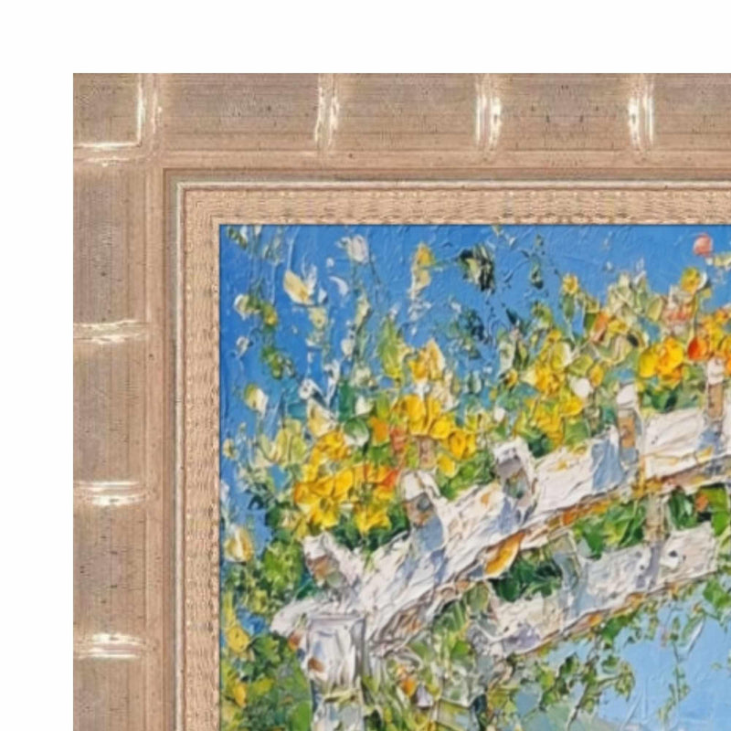 13x16 Frame Boho Silver Bamboo Wood Picture Frame