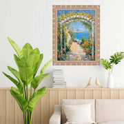 Boho Silver Bamboo Wood Picture Frame 