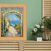 Bright Gold Leaf Wave Picture Frame 