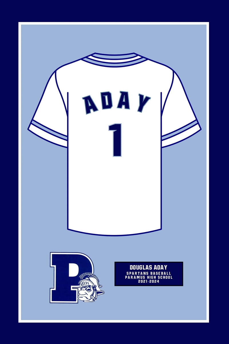 High School Football Basketball Baseball Senior Jersey Frame