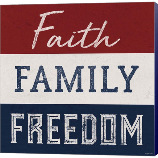 Faith, Family, Freedom by Kyra Brown, Canvas Art