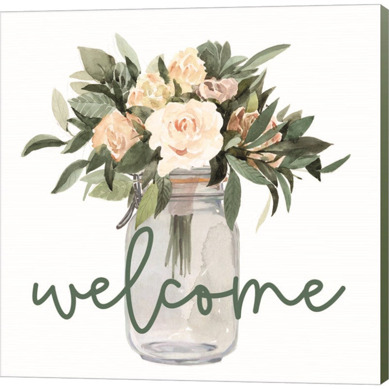 Welcome Flowers by Dogwood Portfolio, Canvas Art