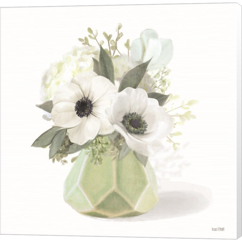 Posies in Green by House Fenway, Canvas Art
