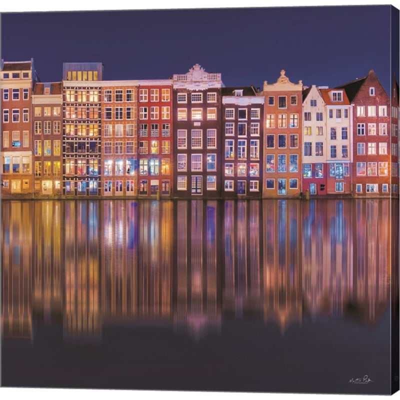 Building Row Reflections 1 by Martin Podt, Canvas Art
