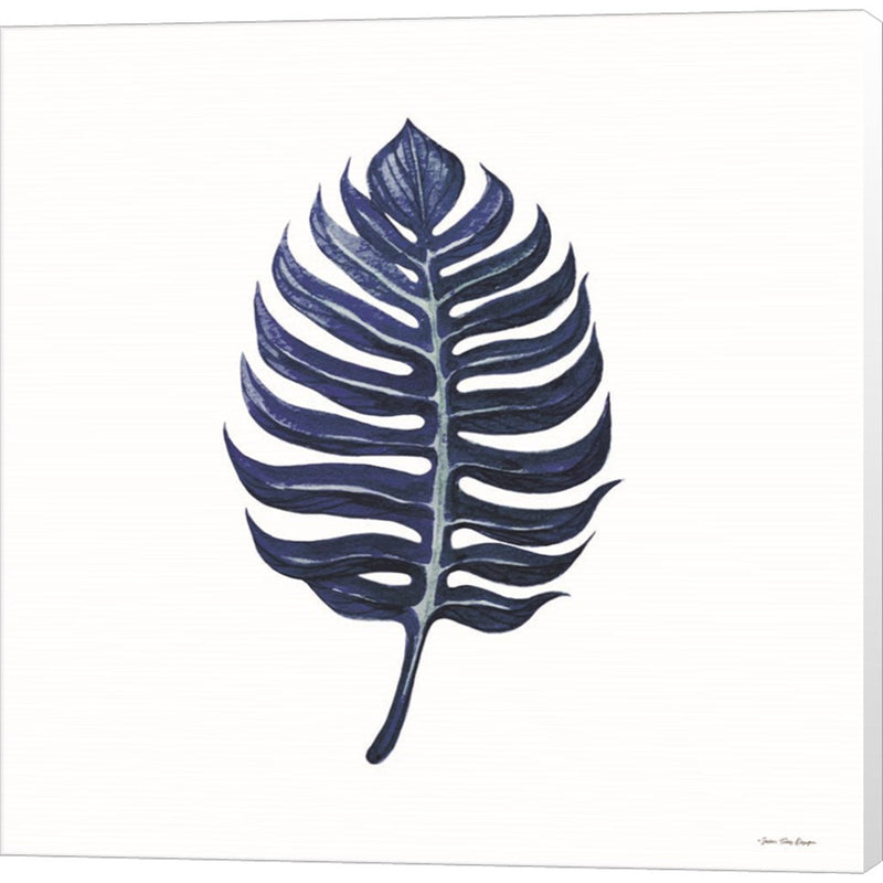 Watercolor Blue Leaf I by Seven Trees Design, Canvas Art