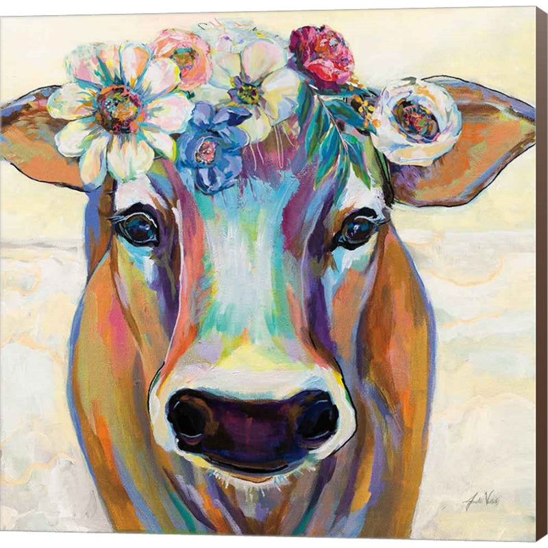 Beau with Flowers by Jeanette Vertentes, Canvas Art